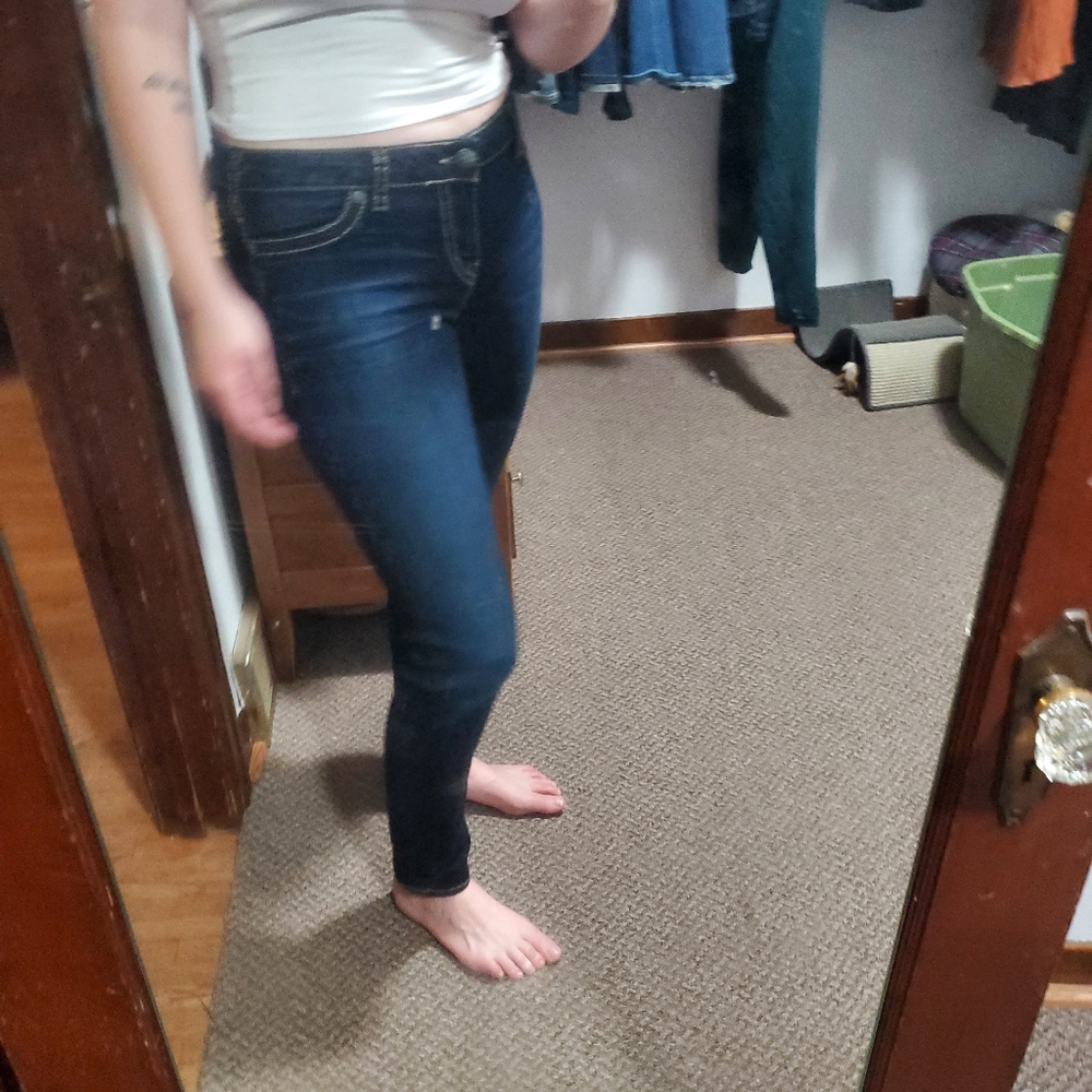 Silver jeans